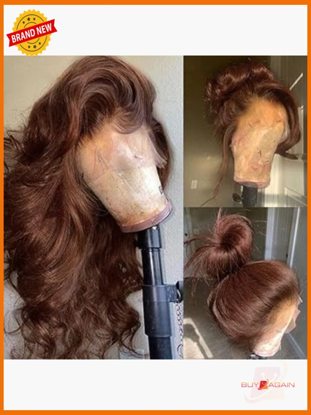 200% Density 13x4 Body Wave Lace Front Wig Human Hair 20 Inch
